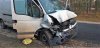 Wypadek trzech samochodów dostawczych i pojazdu osobowego w Chorzelach 7.02.2020r.